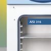 Interior de acero inoxidable DIN 1.4404/AISI 316L